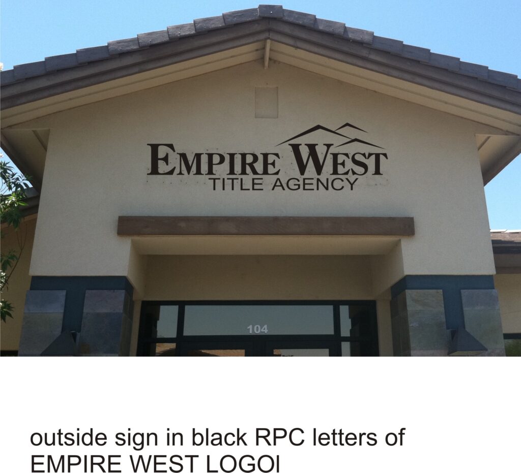 Empire West reverse pan channel letters